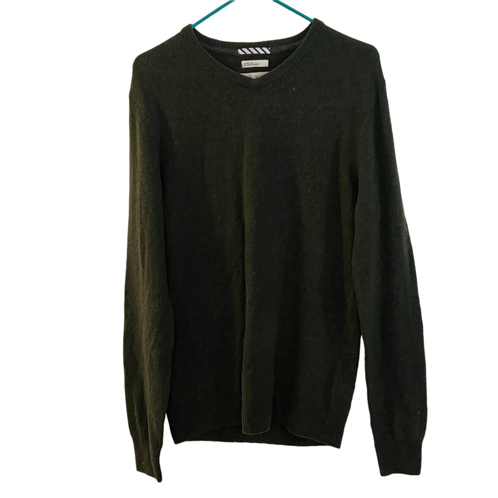 1901 green wool cashmere blend sweater
